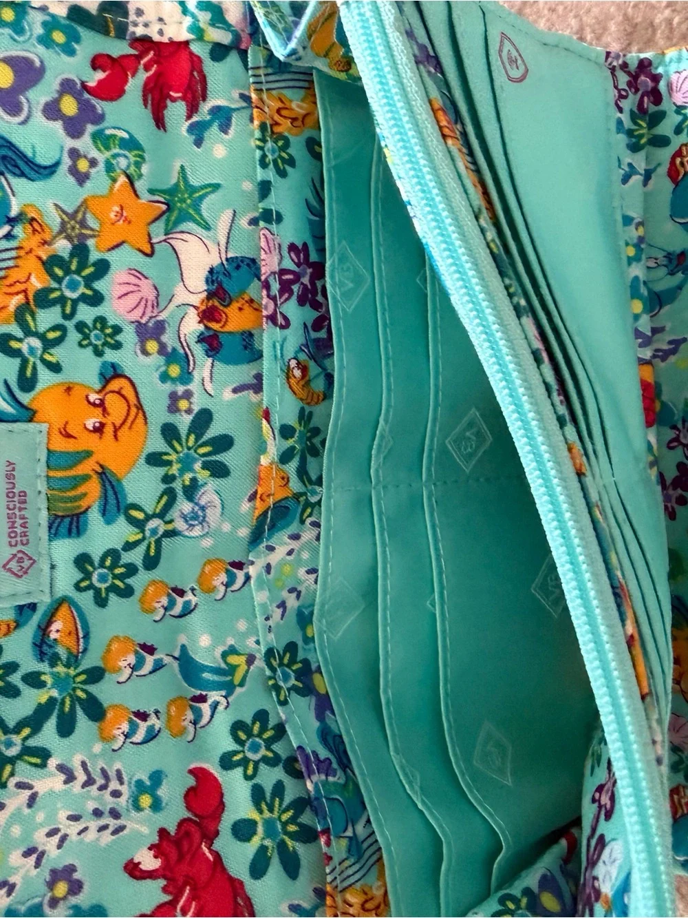 Disney Vera Bradley Little Mermaid wallet